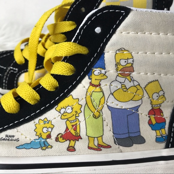 Vans x The Simpsons Kids Sk8-Hi Zip- Limited Edition Size 11 - Picture 3 of 16